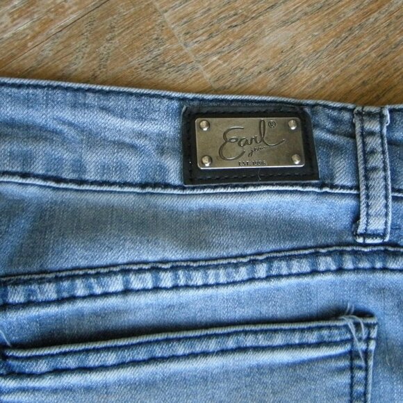 Earl Jeans Size 14 Women's Mid Rise Flare Leg - Braid Accents on Pockets - Picture 3 of 5